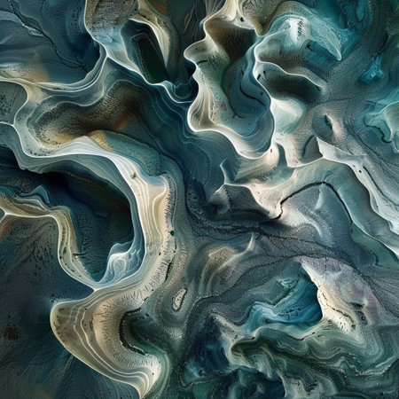 Abstract marble texture. Digital art. 3d rendering. Computer generated image.の素材