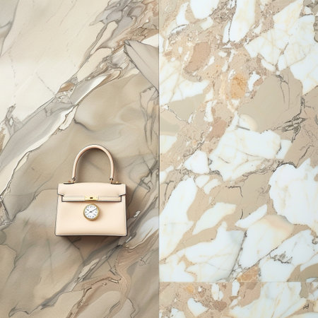 Vertical banner with marble pattern and sunset. Abstract background. Vector illustrationの素材