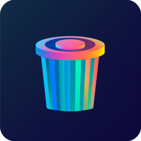 Illustration of a paper cup on a blue background. Vector illustration.の素材
