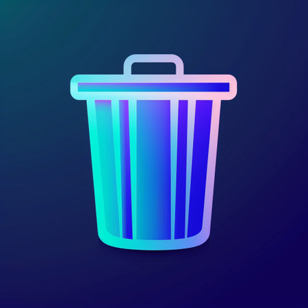 Trash can icon. Recycle bin icon. Vector illustration.の素材