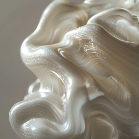 abstract background of white acrylic paint on a soft background, macroの素材