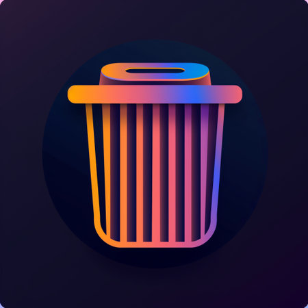 Trash can icon, vector illustration eps10. Eps10の素材