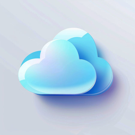 Cloud computing concept. Vector illustration. Eps 10. Abstract blue background.の素材