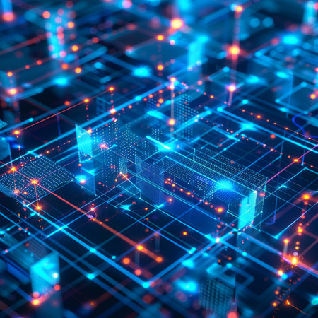 Circuit board background. 3d rendering, 3d illustration.の素材