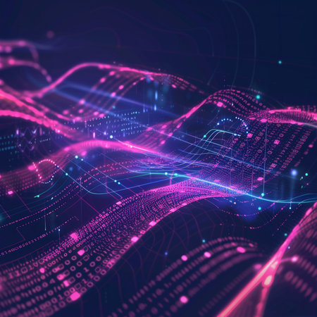 Abstract digital background. Big data visualization. Futuristic technology style. Graphic concept for your designの素材