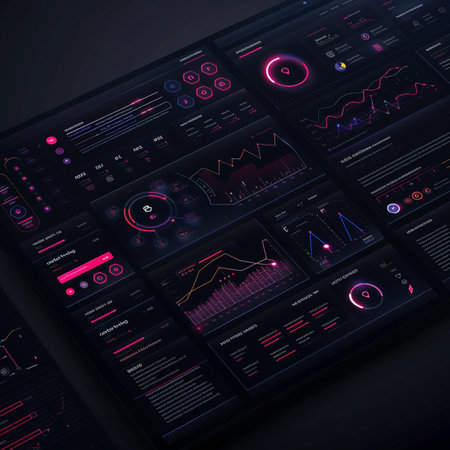 Futuristic user interface, HUD, UI, UX, GUI. Vector illustrationの素材