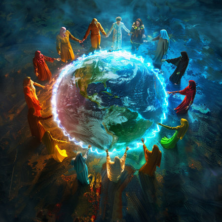 Indian people around the planet earth. Elements of this image furnished by NASAの素材