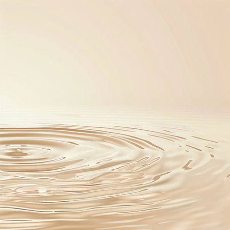 Water ripples on a soft beige background. Vector illustration.の素材