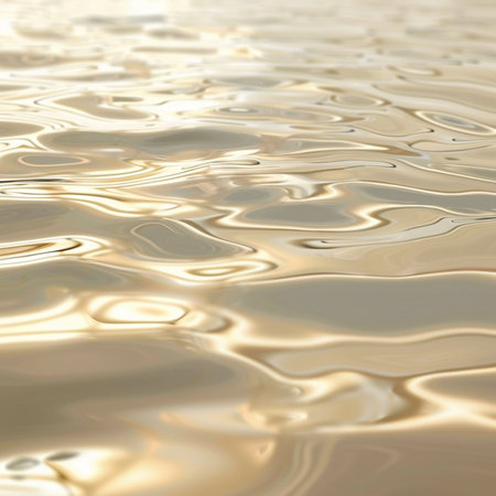 golden water texture with some smooth lines in it and some reflectionsの素材