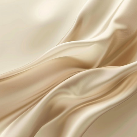 Smooth elegant golden silk can use as wedding background. In Sepia toned. Retro stylesの素材