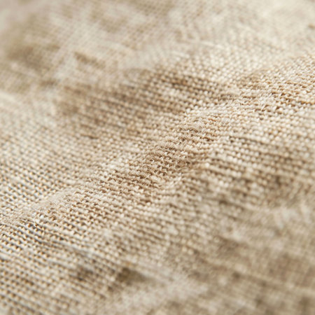 Close-up of beige fabric texture background. Macro shot.の素材