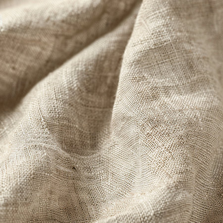 Close-up of beige fabric texture. Abstract background and texture for design.の素材