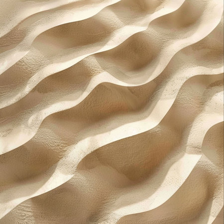 Seamless texture of the surface of the beige sand.の素材