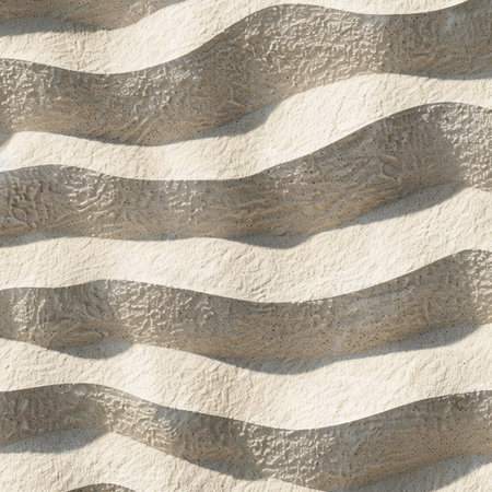 Sand pattern on the beach. Seamless background and texture.の素材