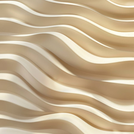 Seamless texture of beige silk. 3d rendering, 3d illustration.の素材