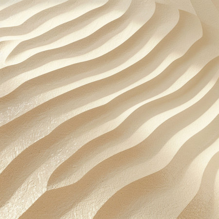 abstract background of the white wavy surface of the sand.の素材