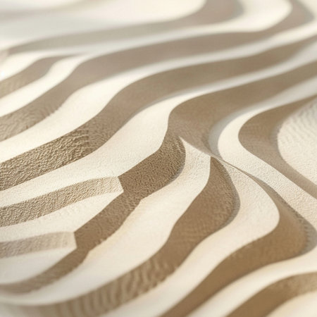 abstract background of waves made of white paper, close-upの素材