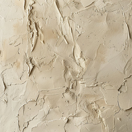 closeup of an old plaster on a wall as an abstract backgroundの素材