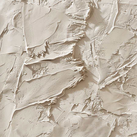 close up of white plastered wall for background or texture purposes.の素材