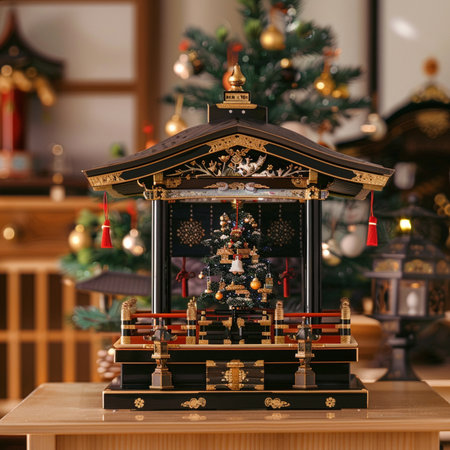 Christmas decoration in the interior of the living room. New Year and Christmas.の素材