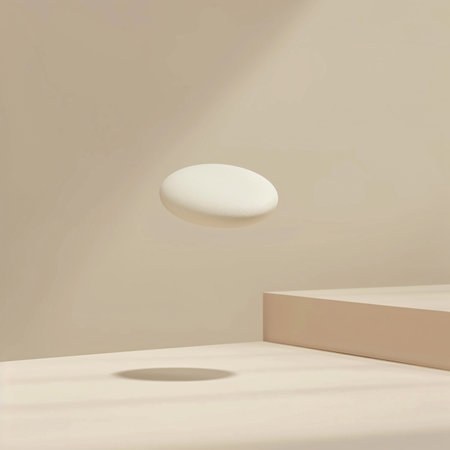 Abstract minimal geometric forms. 3d rendering, 3d illustration.の素材