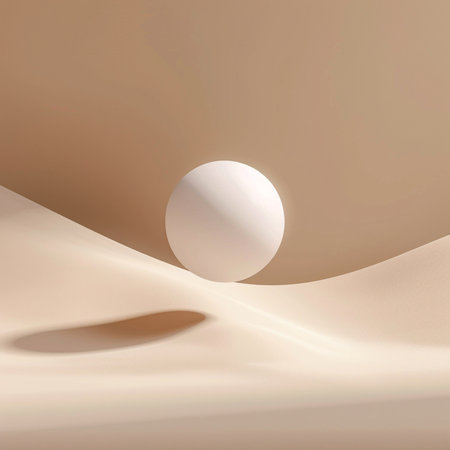 Abstract 3d rendering of minimalistic composition. Minimalist background for product presentation.の素材