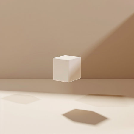 3d render of abstract background with podium for product presentation. Minimal scene.の素材