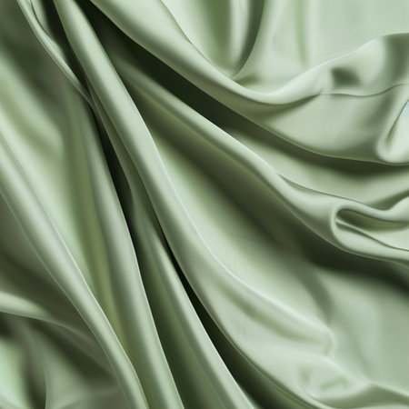 Smooth elegant green silk or satin texture can use as abstract background. Luxurious background designの素材