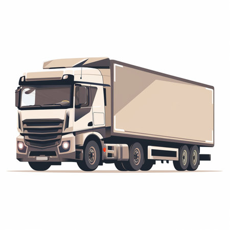 truck isolated on a white background. vector illustration eps 10のイラスト素材