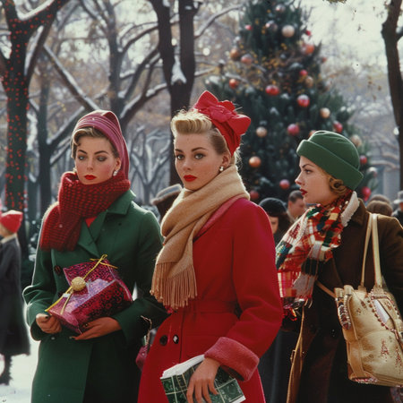 Fashionable woman poses outside Gucci fashion show building for Milan Women's Fashion Week in Milan.の素材