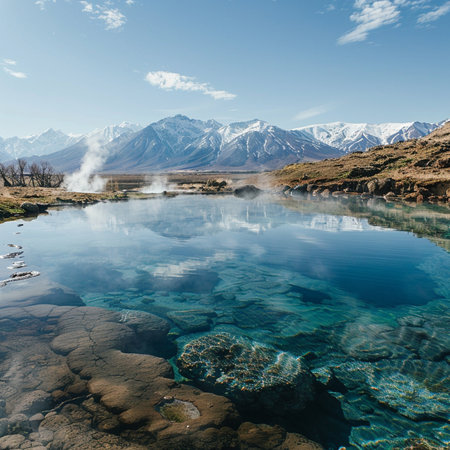 Landscape of Lake Tekapo, South Island, New Zealand.の素材