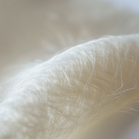 close up of white feathers on a white background. soft focus.の素材