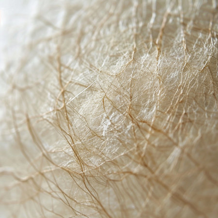Macro detail of a human skin. Abstract background and texture for design.の素材