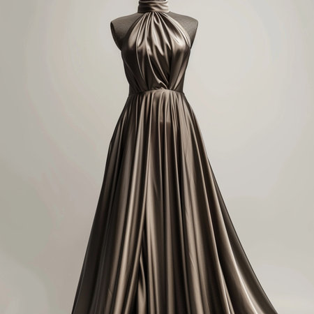 Wedding dress on a mannequin. 3d renderingの素材