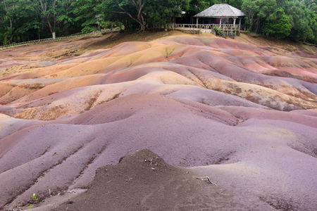 Mauritius natural wonders Seven Coloured Earthsの写真素材
