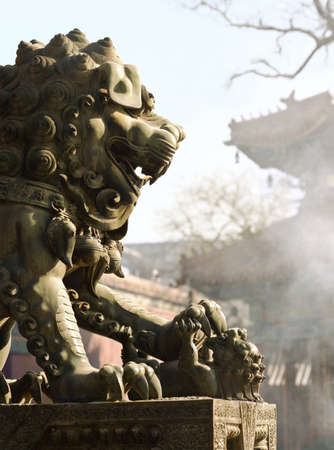 Chinese Guardian Lionの写真素材