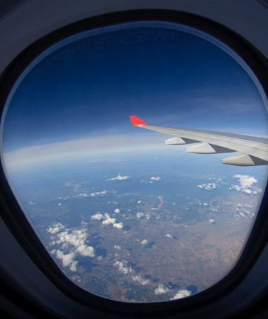 Flight above the clouds