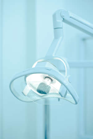 Close up of a lamp in a dentist s clinicの写真素材
