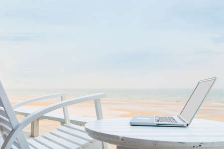 Mobile officeの写真素材