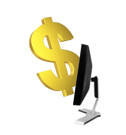 Making money onlineの写真素材