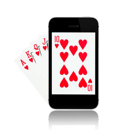 Online pokerの写真素材