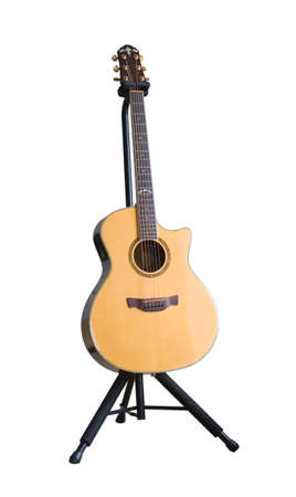 Guitar on standの写真素材