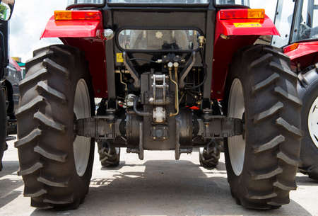 Big wheel tractorの写真素材