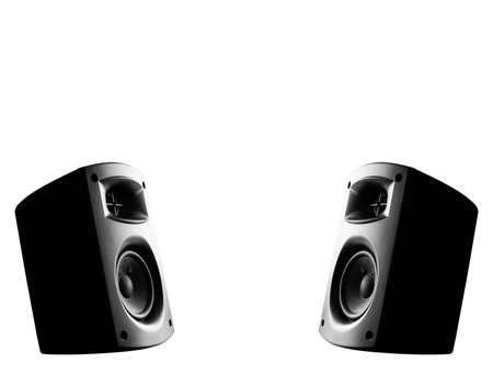 Stereo music speakersの写真素材