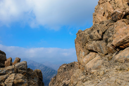 Detail of peak mountain