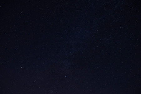 Night sky with many stars