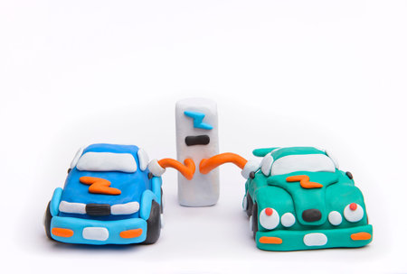 The future of the automobile concept with clay