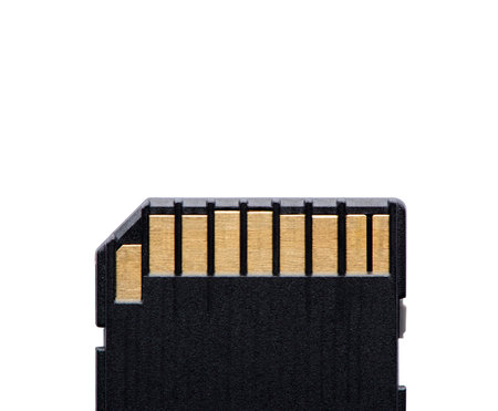 SD memory card. Isolated on white background.の写真素材