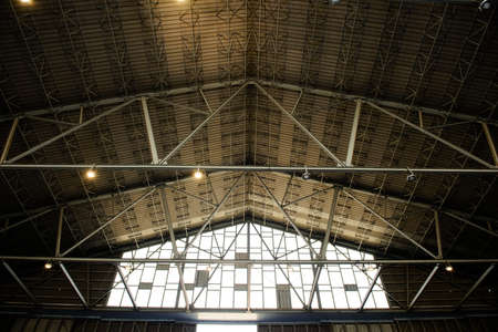 Structure of a warehouse roofの写真素材
