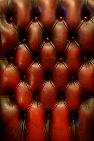 Closeup texture of vintage brown leather sofa for backgroundの写真素材